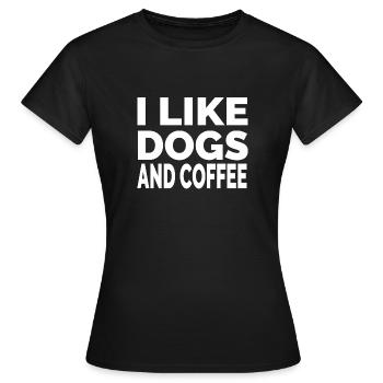 canine - Women's T-Shirt - black - Front - AI Model Female 172 dark (172cm)