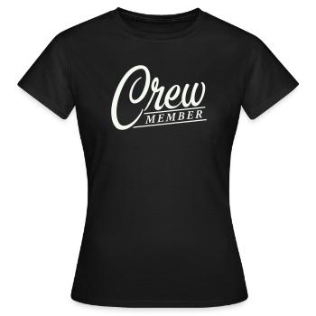 membre d’équipage - T-shirt Femme - noir - Devant - AI Model Female 172 dark (172cm)