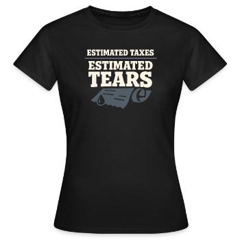 Indépendant indépendant Steuerhumor 1099 Life - T-shirt Femme - noir - Devant - AI Model Female 172 dark (172cm)