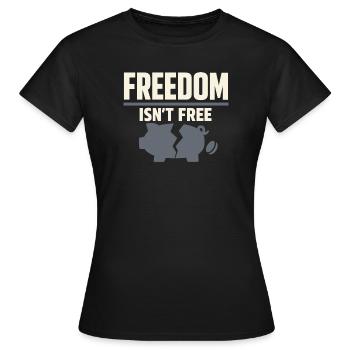 Indépendant indépendant Steuerhumor 1099 Life - T-shirt Femme - noir - Devant - AI Model Female 172 dark (172cm)