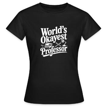 Der beste Professor der Welt - Frauen T-Shirt - Schwarz - Vorne - AI Model Female 172 dark (172cm)