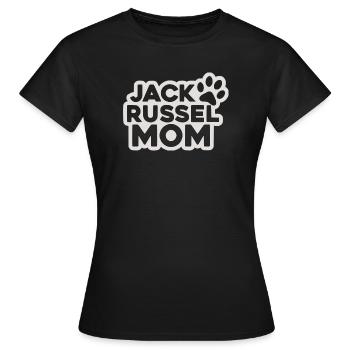 Jack Russell Mom  - Frauen T-Shirt - Schwarz - Vorne - AI Model Female 172 dark (172cm)