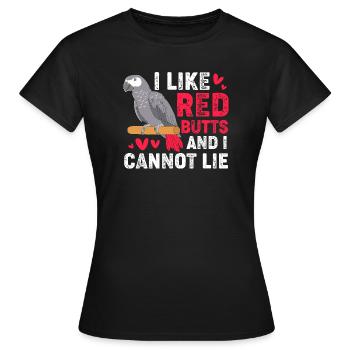 Parrot Grey - Women's T-Shirt - black - Front - AI Model Female 172 dark (172cm)