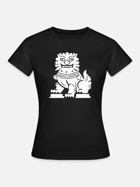 Chinesischer Löwe - Frauen T-Shirt - Schwarz