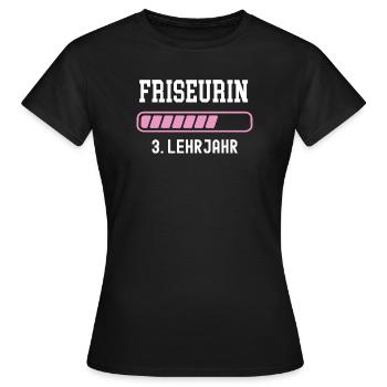 Hairdresser Apprenticeship 3 Year Hairdresser Apprenticeship - Women's T-Shirt - black - Front - AI Model Female 172 dark (172cm)