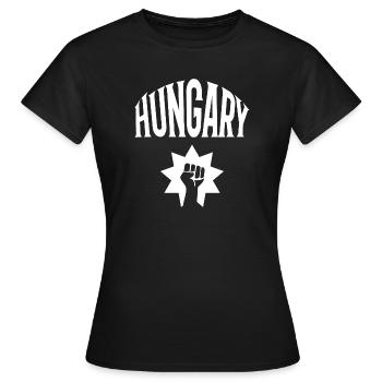 Hongrie - T-shirt Femme - noir - Devant - AI Model Female 172 dark (172cm)