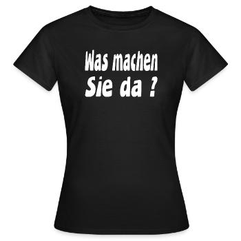 Work - Women's T-Shirt - black - Front - AI Model Female 172 dark (172cm)
