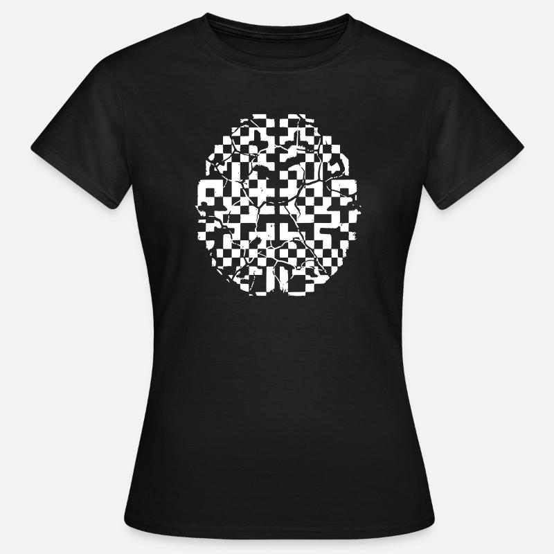 Defective Brain Glitch Cracks - Women's T-Shirt - black