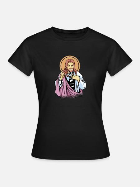 Gamer Jesus - Frauen T-Shirt - Schwarz