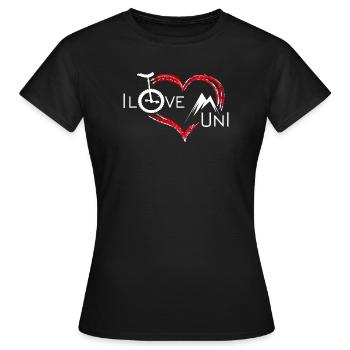 Unicycle | Descendance freestyle en monocycle - T-shirt Femme - noir - Devant - AI Model Female 172 dark (172cm)