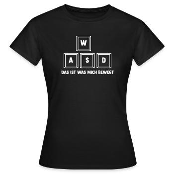 Gaming Computer Gamer Gaming Gamer - Women's T-Shirt - black - Front - AI Model Female 172 dark (172cm)