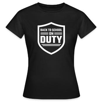 School Resource Officer Sro Campus Officer School - Frauen T-Shirt - Schwarz - Vorne - AI Model Female 172 dark (172cm)