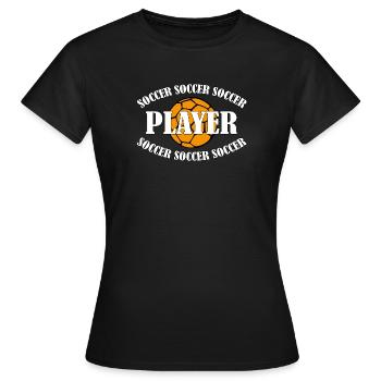 Footballeur - T-shirt Femme - noir - Devant - AI Model Female 172 dark (172cm)
