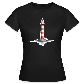 phare - T-shirt Femme - noir - Devant - AI Model Female 172 dark (172cm)