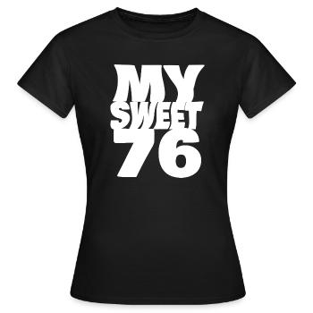Suess 76 - Frauen T-Shirt - Schwarz - Vorne - AI Model Female 172 dark (172cm)