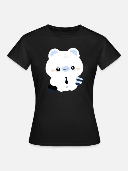 Müder Eisbär-Kaffee - Frauen T-Shirt - Schwarz