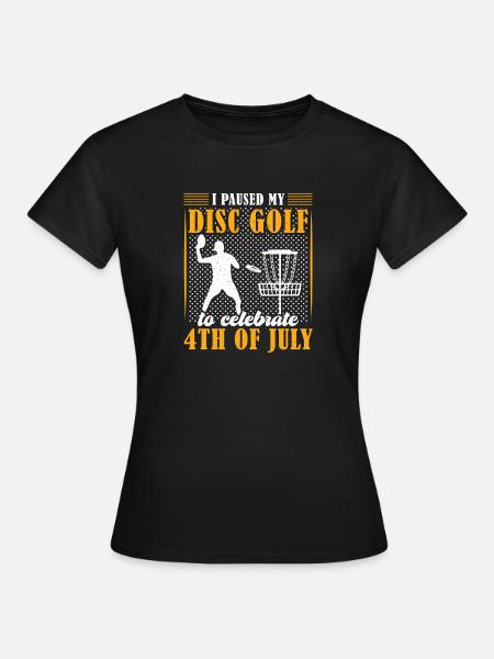 Disc Golf Geschenke Discgolf - Frauen T-Shirt - Schwarz