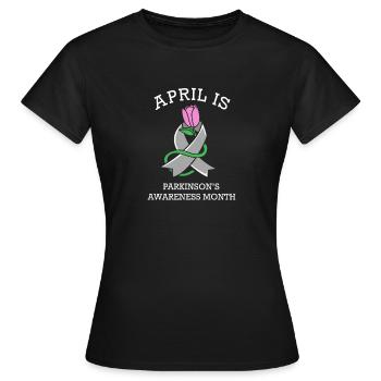 Parkinson Krankheit - Frauen T-Shirt - Schwarz - Vorne - AI Model Female 172 dark (172cm)