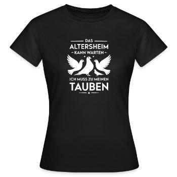 La maison de retraite peut attendre, je dois aller à ma - T-shirt Femme - noir - Devant - AI Model Female 172 dark (172cm)