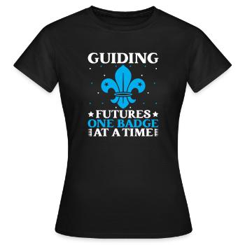 Girl Scout Leader Guiding Futures Scout - Frauen T-Shirt - Schwarz - Vorne - AI Model Female 172 dark (172cm)