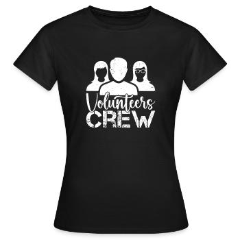 Bénévole Équipe de Dons Bénévoles - T-shirt Femme - noir - Devant - AI Model Female 172 dark (172cm)