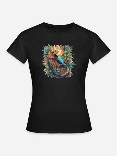 Eidechsen Eidechse - Frauen T-Shirt - Schwarz