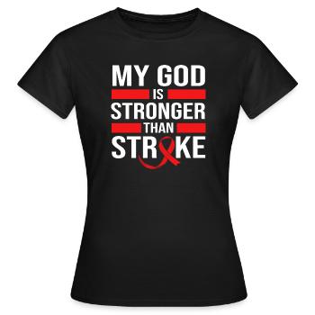 Stroke Stroke - Women's T-Shirt - black - Front - AI Model Female 172 dark (172cm)