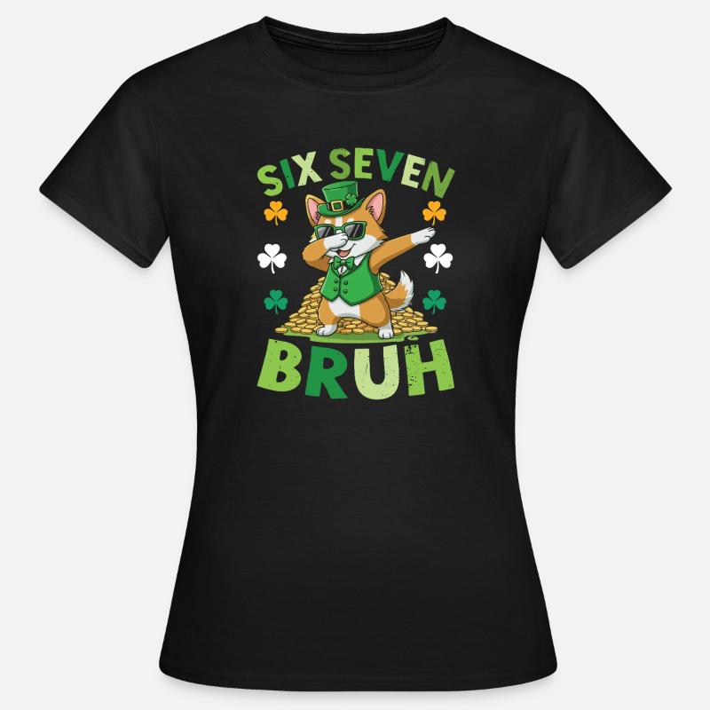 cat St. Patrick's Day - Women's T-Shirt - black