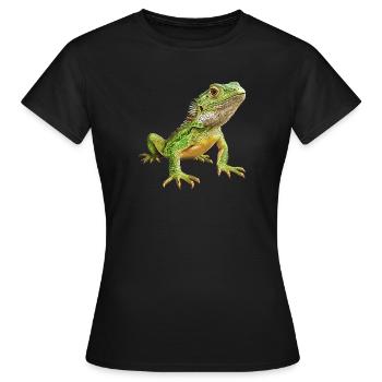 Eidechsen Eidechse - Frauen T-Shirt - Schwarz - Vorne - AI Model Female 172 dark (172cm)