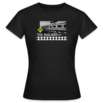 LE CHEMIN DE FER - T-shirt Femme - noir - Devant - AI Model Female 172 dark (172cm)