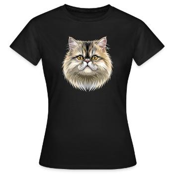 Chat perse Chat persan Chat persan Chat perse Chats mignons - T-shirt Femme - noir - Devant - AI Model Female 172 dark (172cm)