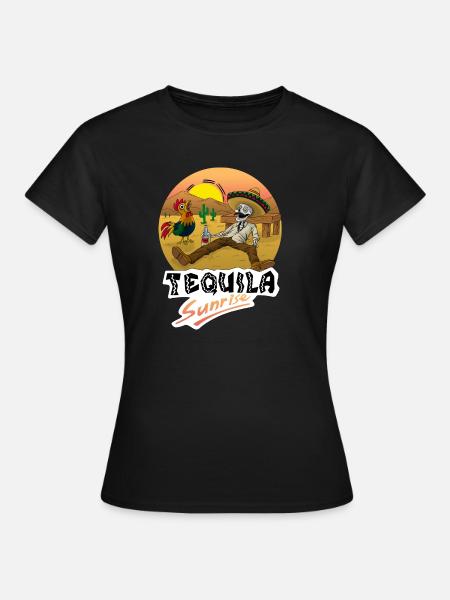 Tequila Sunrise - Frauen T-Shirt - Schwarz