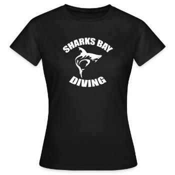 PLONGÉE À SHARKS BAY - T-shirt Femme - noir - Devant - AI Model Female 172 dark (172cm)