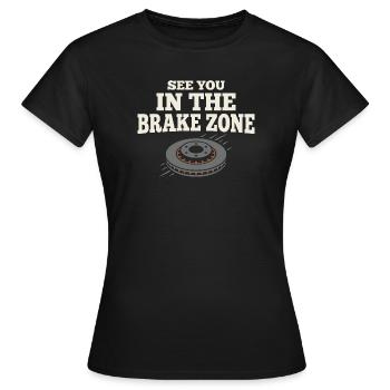 Autocross de piste de la Journée de la Piste Poussière de Frein HPDE - T-shirt Femme - noir - Devant - AI Model Female 172 dark (172cm)