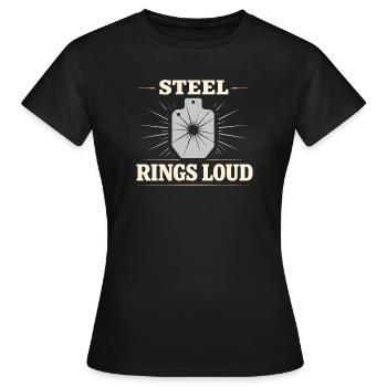 Cowboy-action-shooter. Cowboy-action-shooter - Frauen T-Shirt - Schwarz - Vorne - AI Model Female 172 dark (172cm)