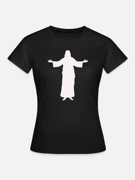 jesus- - Frauen T-Shirt - Schwarz