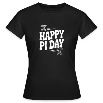 Frohen Pi Tag - Frauen T-Shirt - Schwarz - Vorne - AI Model Female 172 dark (172cm)