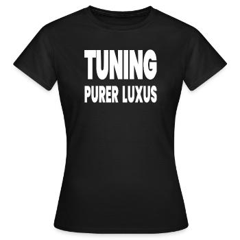 Tuning - Frauen T-Shirt - Schwarz - Vorne - AI Model Female 172 dark (172cm)