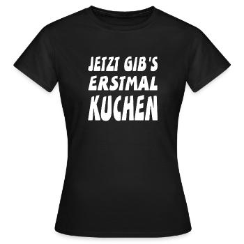 Cake - Women's T-Shirt - black - Front - AI Model Female 172 dark (172cm)