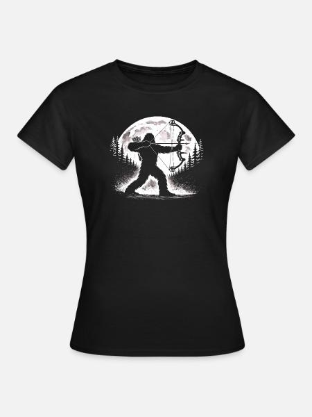 Bigfoot Bogenschießen - Frauen T-Shirt - Schwarz