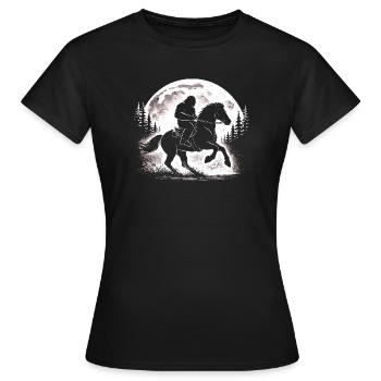 Bigfoot Équitation - T-shirt Femme - noir - Devant - AI Model Female 172 dark (172cm)