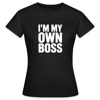 Je suis mon propre - T-shirt Femme - noir - Devant - AI Model Female 172 dark (172cm)