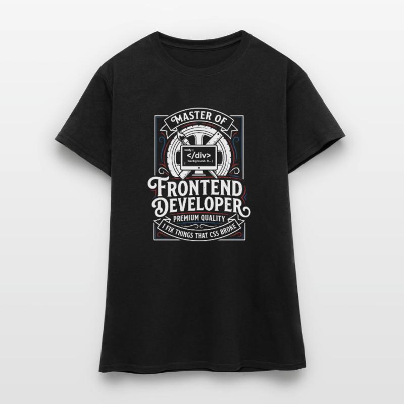 Frontend Master: CSS HTML Art Women's T-Shirt