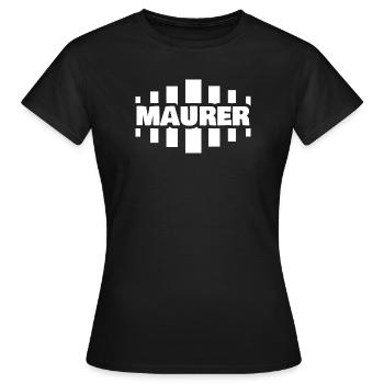 Métier de maçon - T-shirt Femme - noir - Devant - AI Model Female 172 dark (172cm)