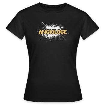 Angiologe als Aufgabe - Frauen T-Shirt - Schwarz - Vorne - AI Model Female 172 dark (172cm)