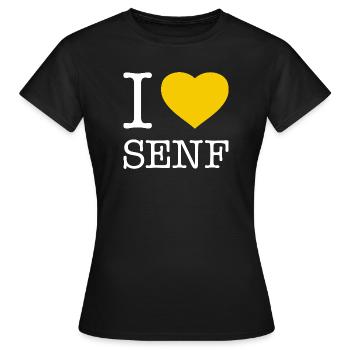J’adore la moutarde - T-shirt Femme - noir - Devant - AI Model Female 172 dark (172cm)