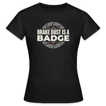 Autocross de piste de la Journée de la Piste Poussière de Frein HPDE - T-shirt Femme - noir - Devant - AI Model Female 172 dark (172cm)