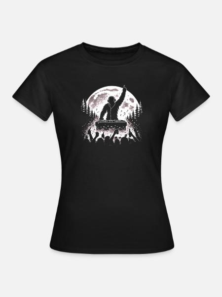 Bigfoot DJ - Frauen T-Shirt - Schwarz