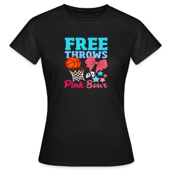 Freiwürfe Oder Schleifen Basketball - Frauen T-Shirt - Schwarz - Vorne - AI Model Female 172 dark (172cm)