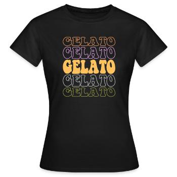 Gelato Eiskrem - Frauen T-Shirt - Schwarz - Vorne - AI Model Female 172 dark (172cm)